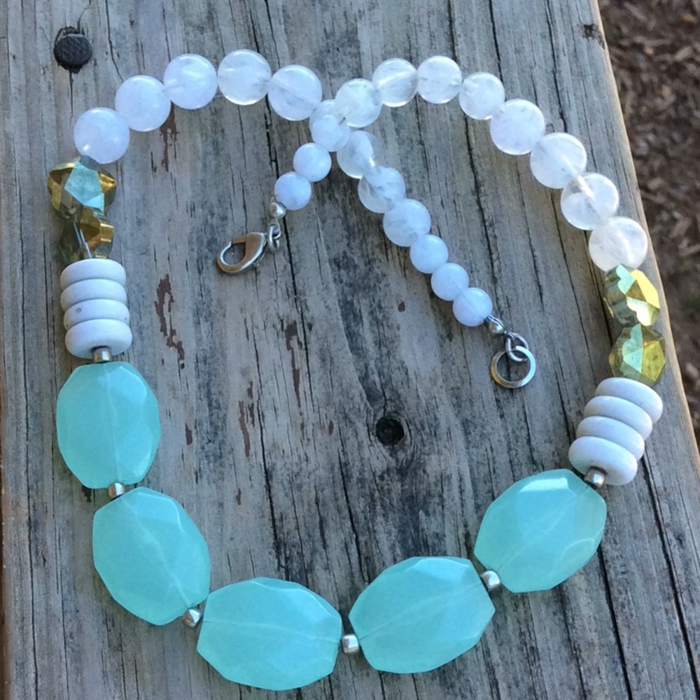 Unique Statement Necklace With Earrings - image 5